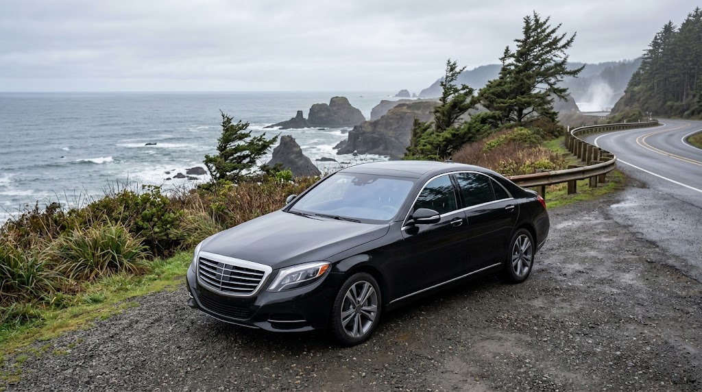 Can a car service take family from Portland to a coastal or out-of-town burial site?