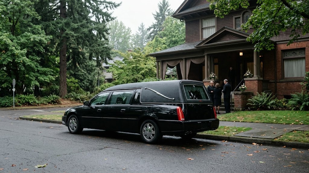 How do you coordinate funeral transportation with a Portland funeral home?