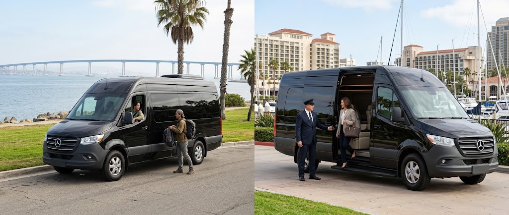 Sprinter Van Rental vs. Chauffeured Sprinter Service in San Diego