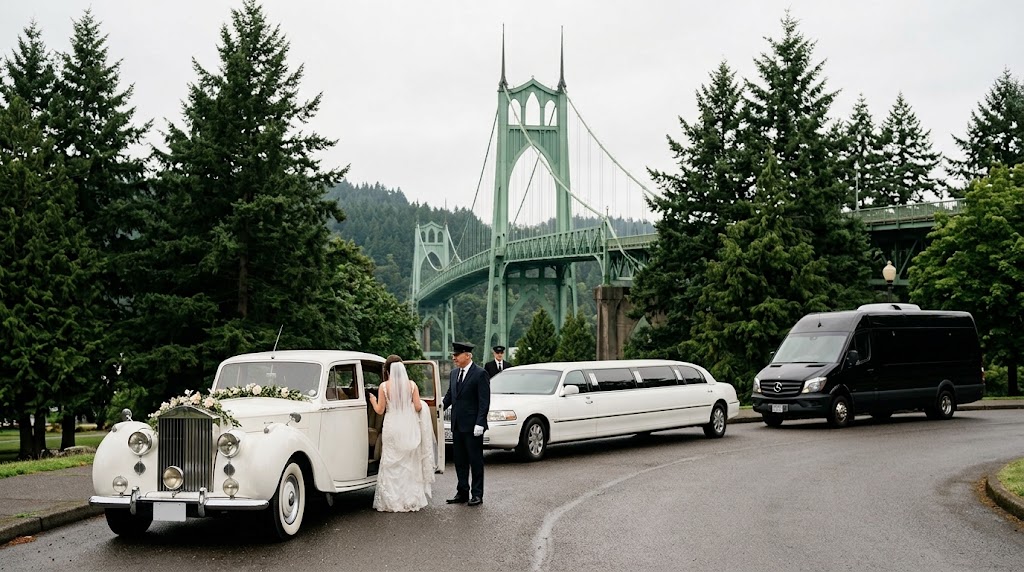 What are the best wedding transportation options in Portland, OR?