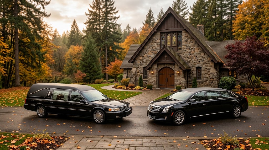 What is the difference between a hearse and a funeral family car in Oregon?