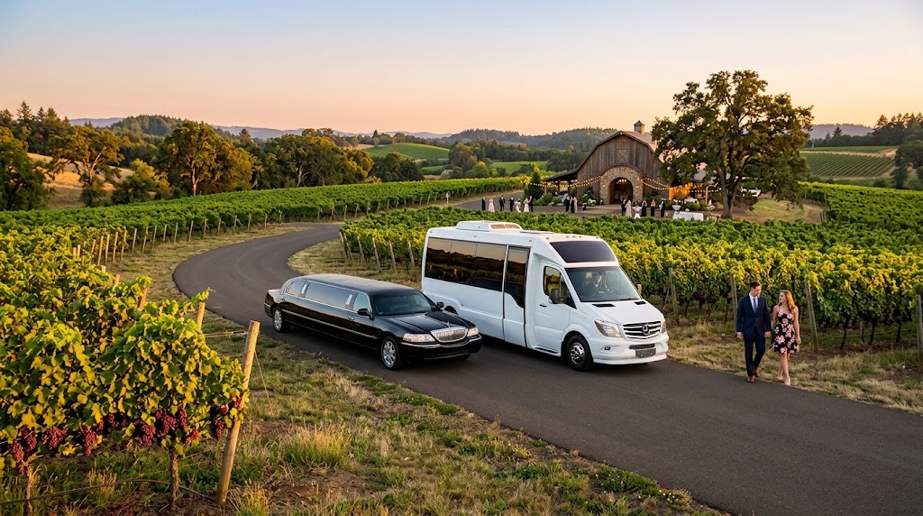 Wine Country Wedding Transportation: Willamette Valley Wedding Wine Tours